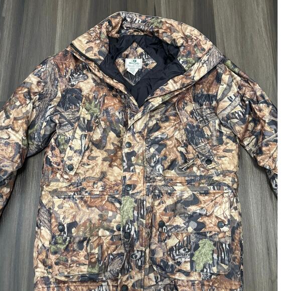 Mossy Oak concealment system jacket Men’s Medium outdoor hunting camo full zip - Picture 2 of 9